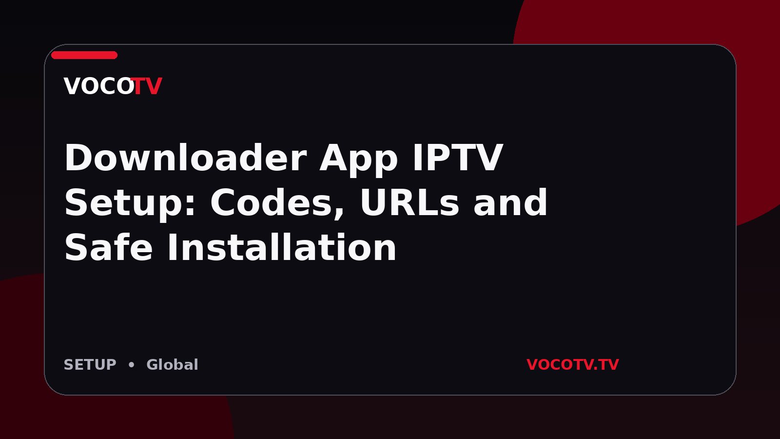 Downloader App IPTV Setup: Codes, URLs and Safe Installation