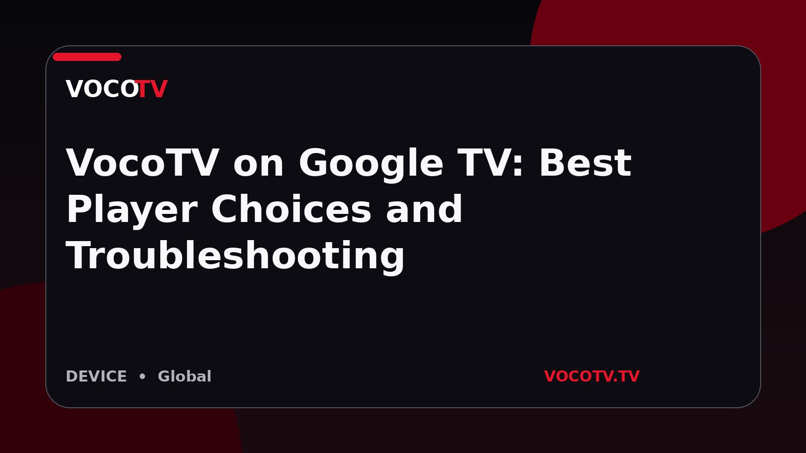 VocoTV on Google TV: Best Player Choices and Troubleshooting