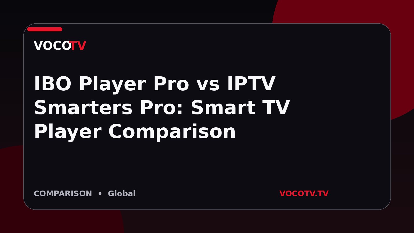 IBO Player Pro vs IPTV Smarters Pro: Smart TV Player Comparison