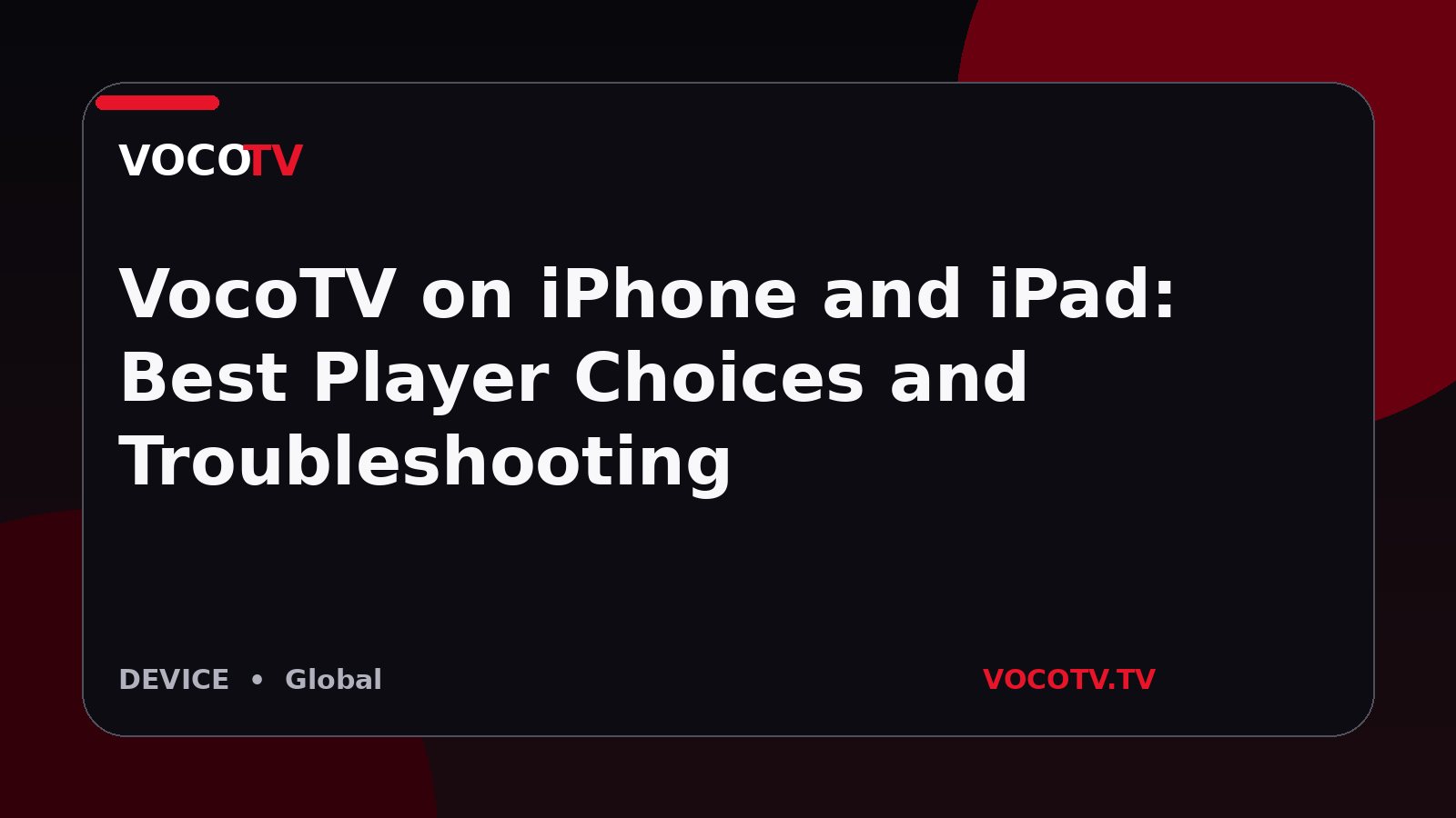 VocoTV on iPhone and iPad: Best Player Choices and Troubleshooting