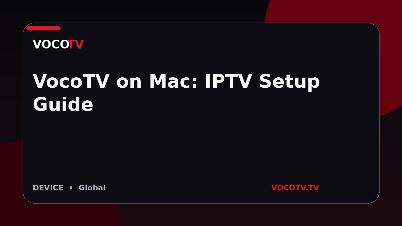 VocoTV on Mac: IPTV Setup Guide