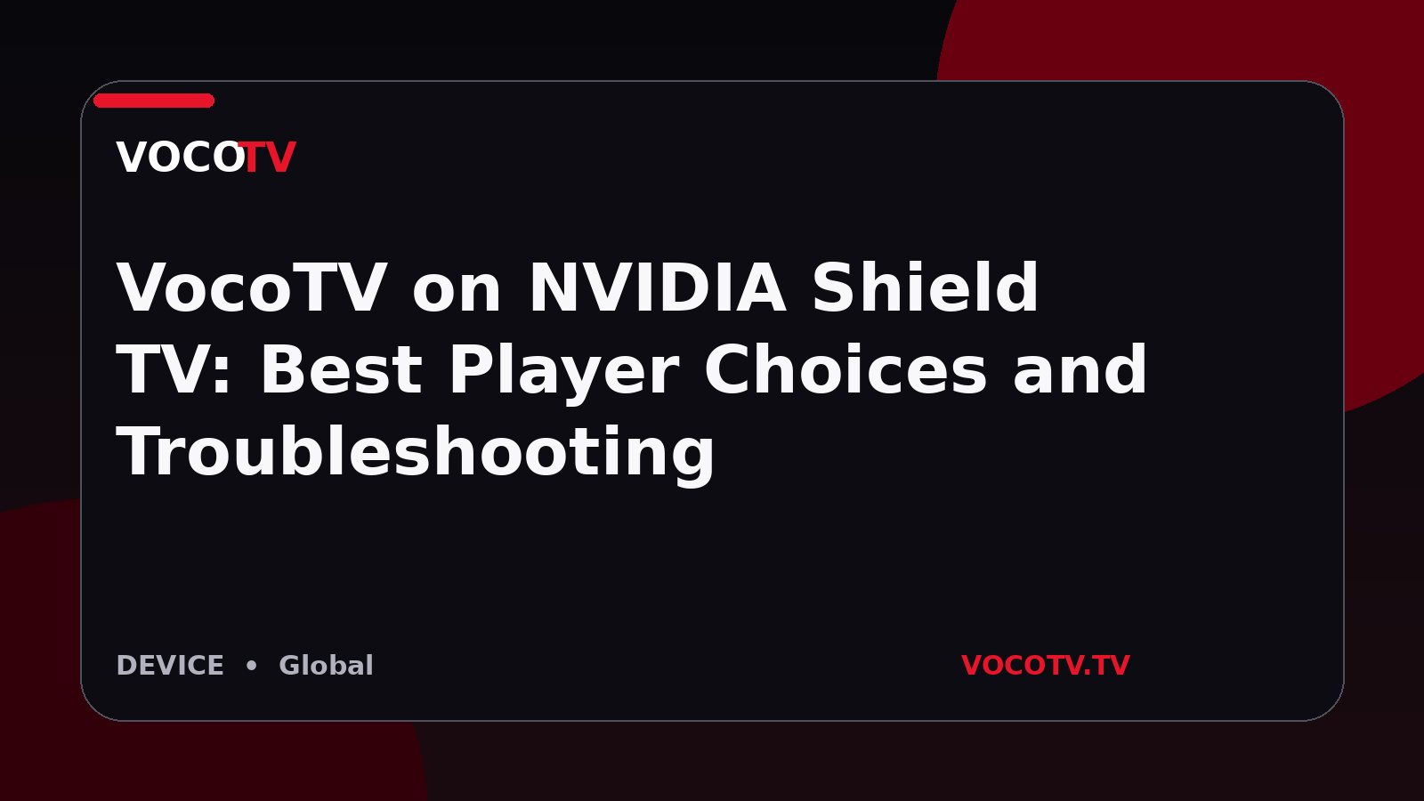VocoTV on NVIDIA Shield TV: Best Player Choices and Troubleshooting