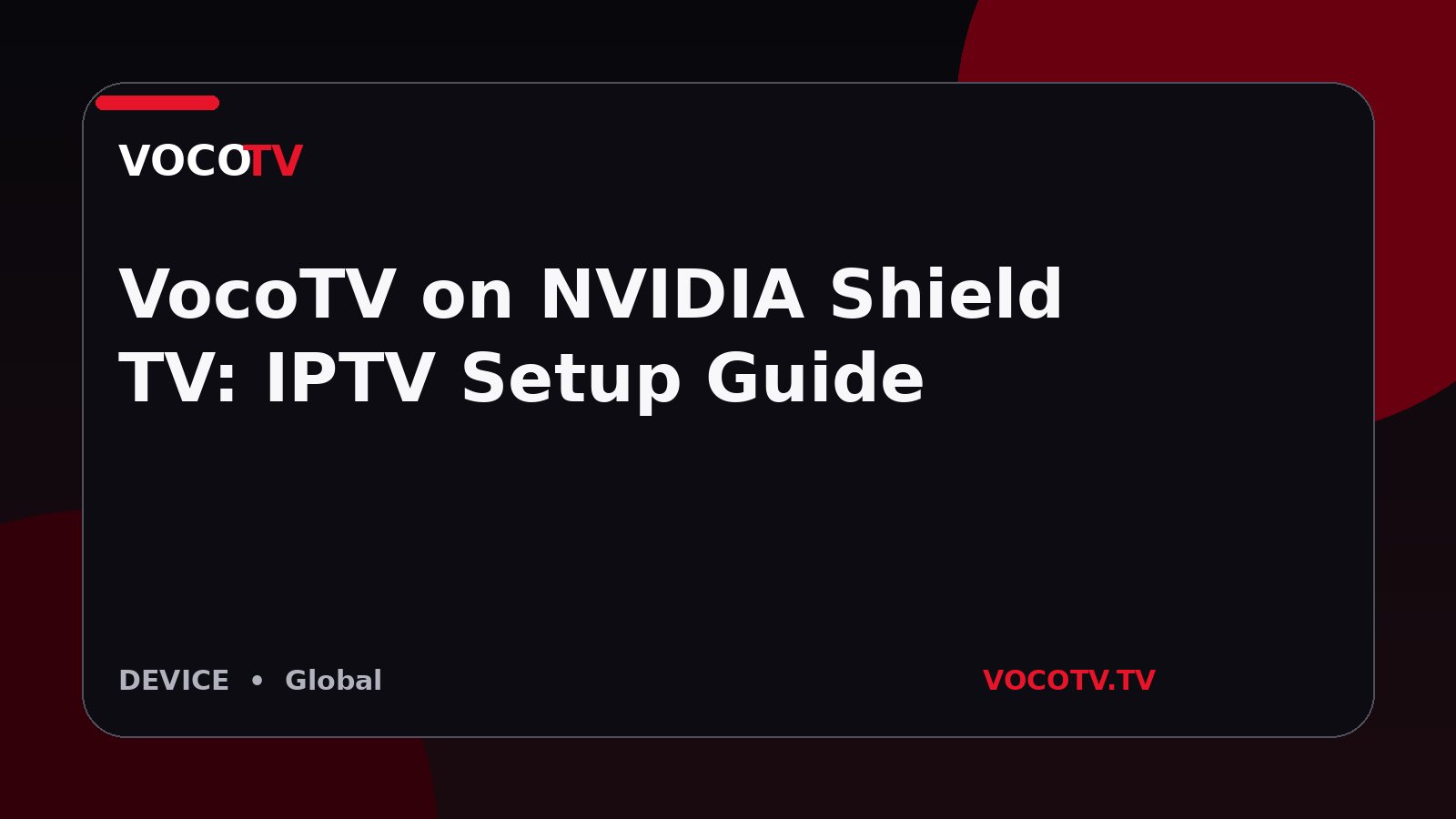 VocoTV on NVIDIA Shield TV: IPTV Setup Guide