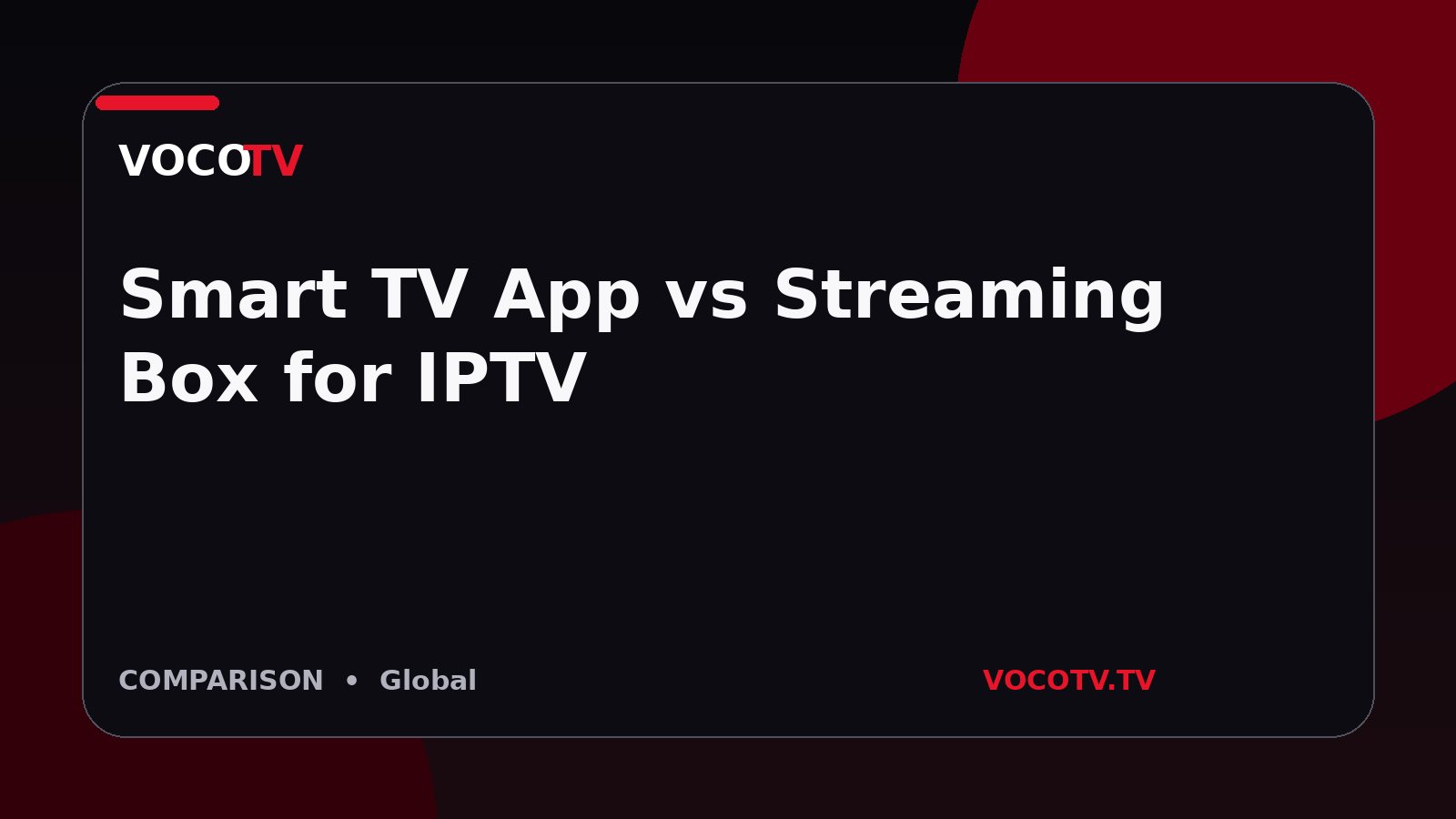 Smart TV App vs Streaming Box for IPTV