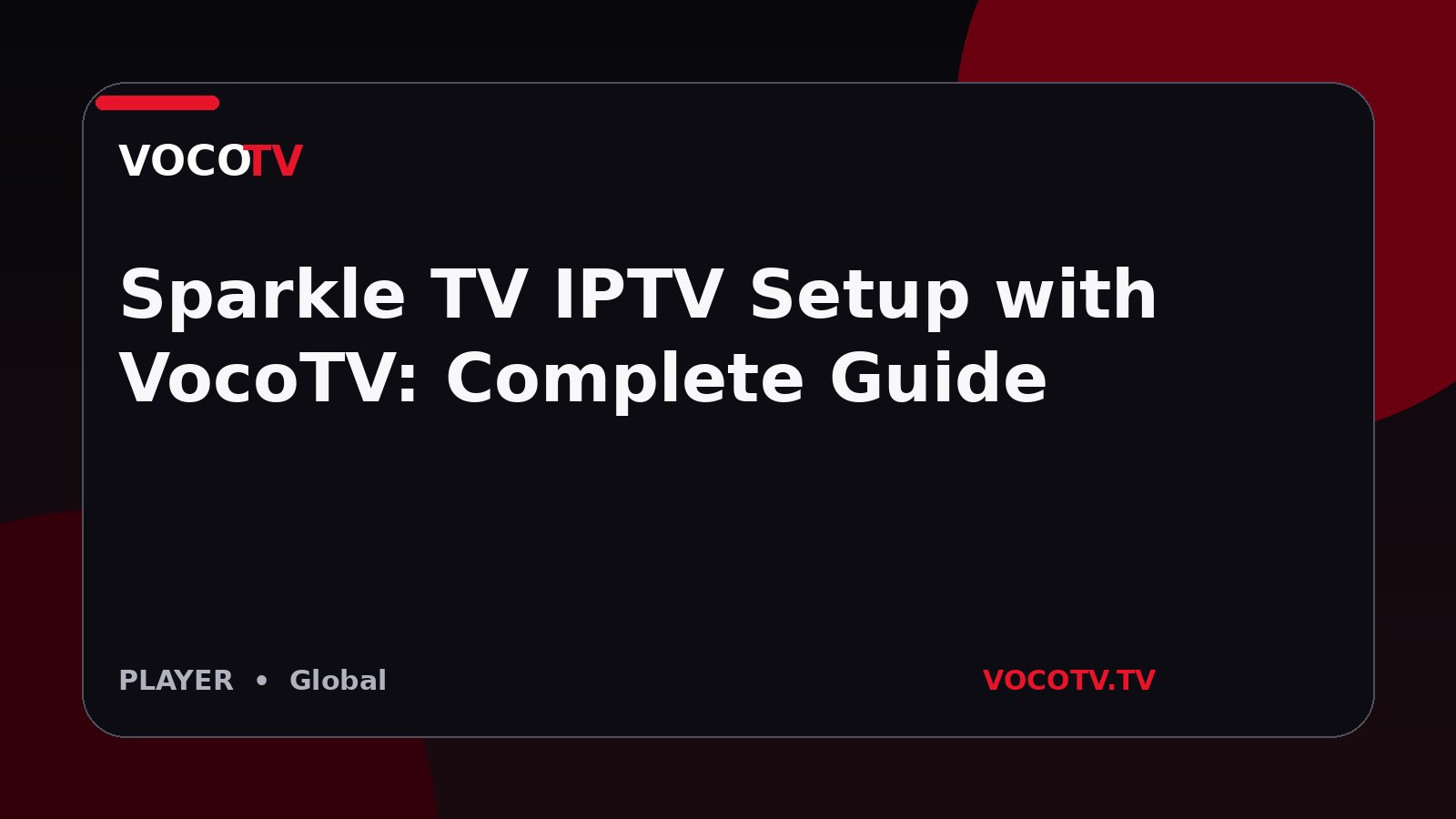 Sparkle TV IPTV Setup with VocoTV: Complete Guide