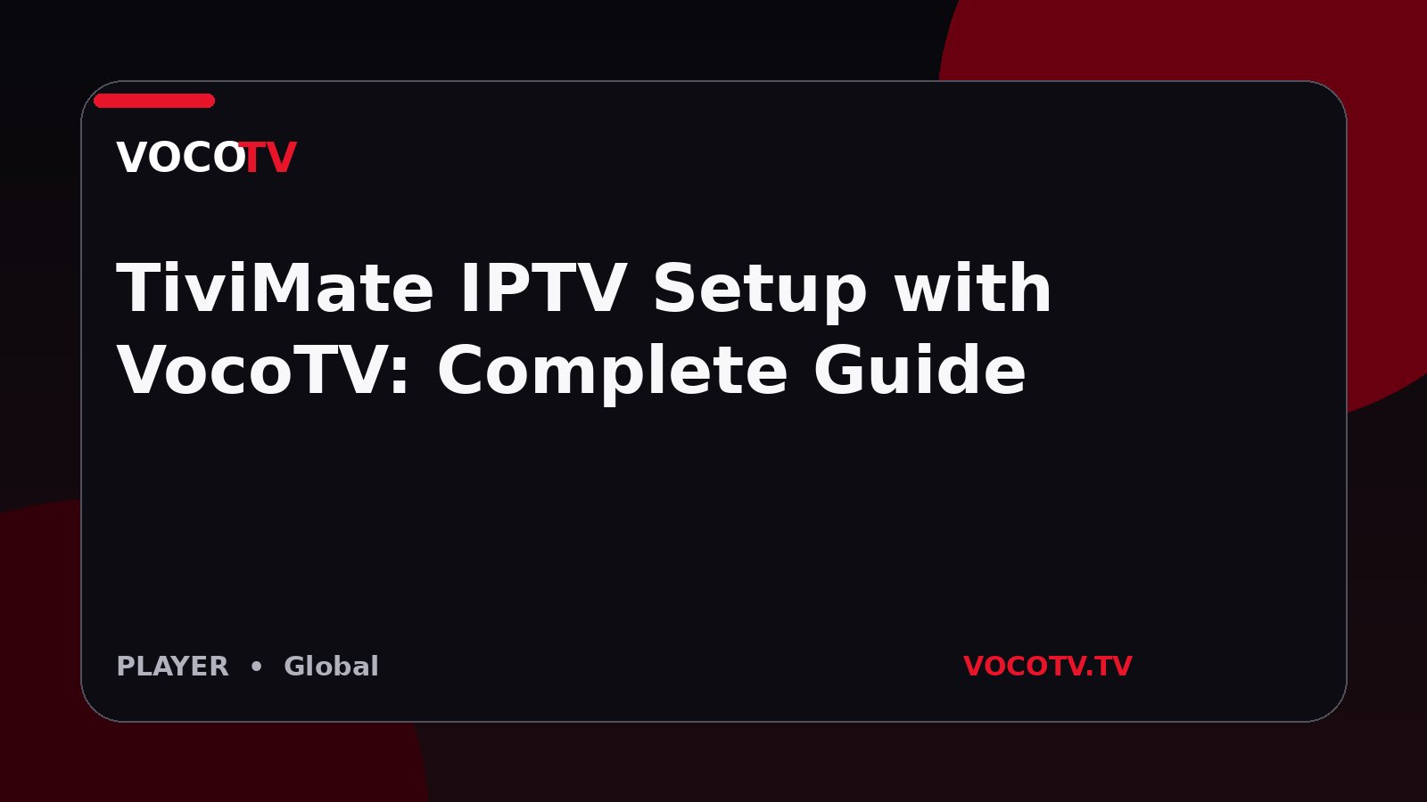 TiviMate IPTV Setup with VocoTV: Complete Guide