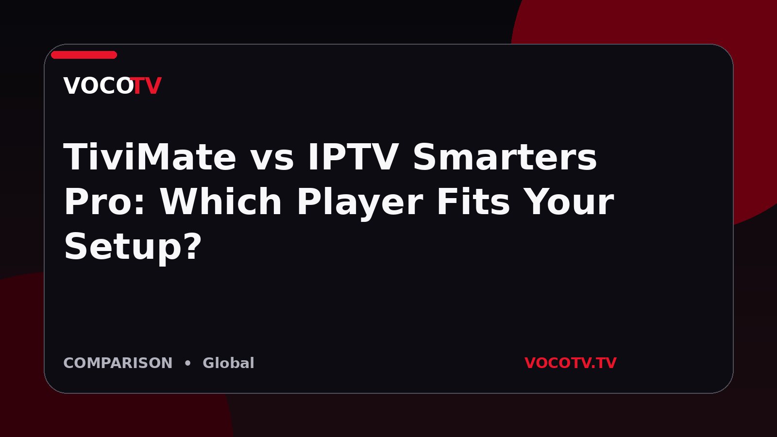 TiviMate vs IPTV Smarters Pro: Which Player Fits Your Setup?