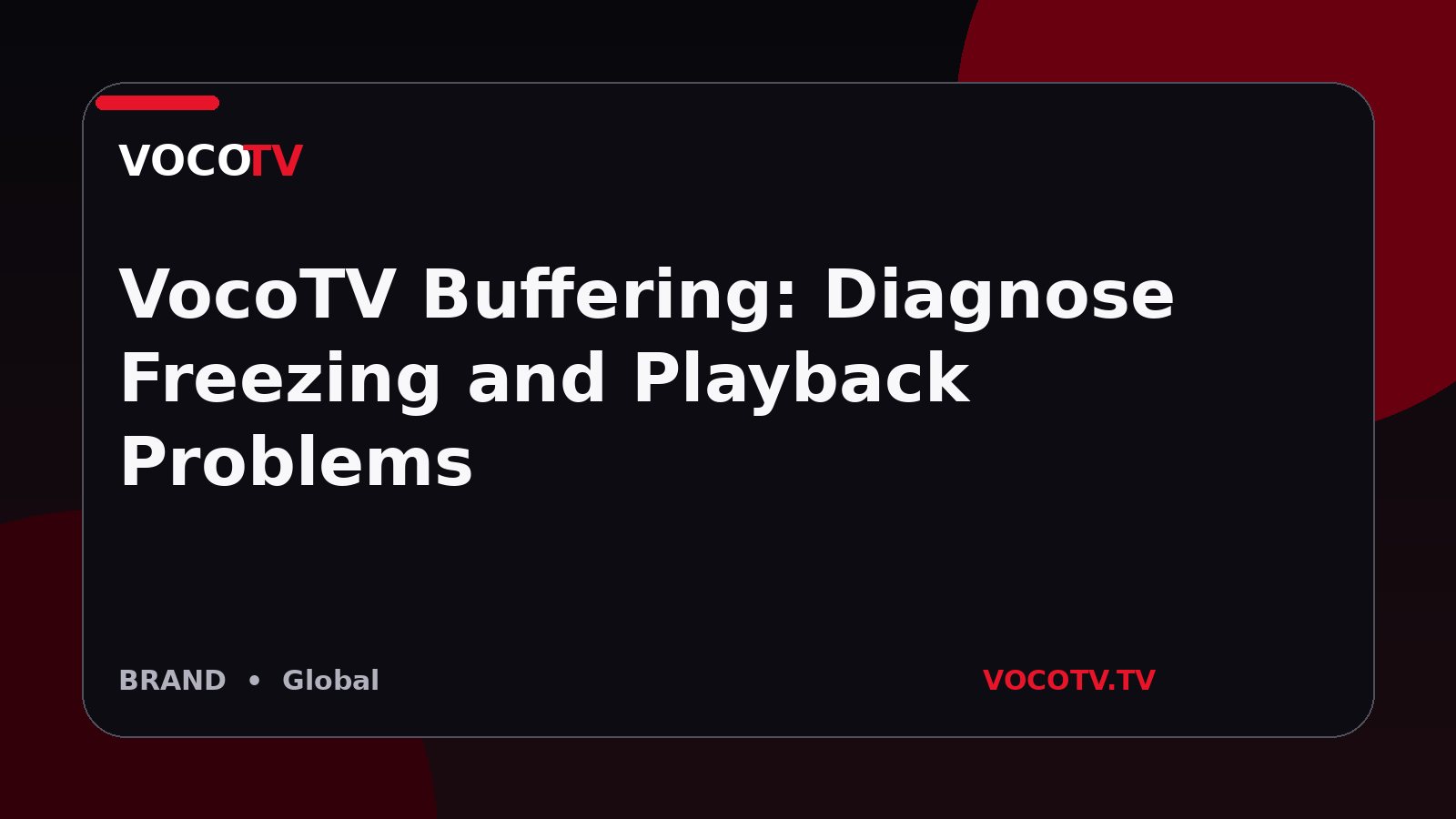VocoTV Buffering: Diagnose Freezing and Playback Problems