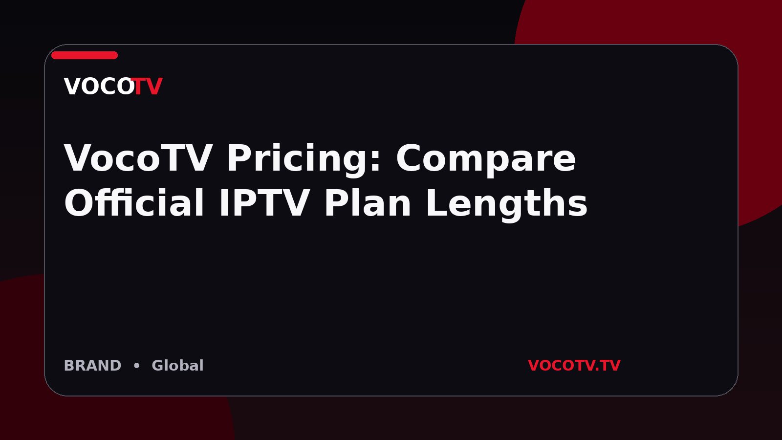 VocoTV Pricing: Compare Official IPTV Plan Lengths