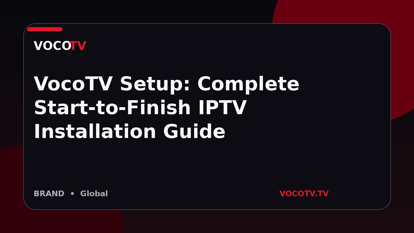 VocoTV Setup: Complete Start-to-Finish IPTV Installation Guide