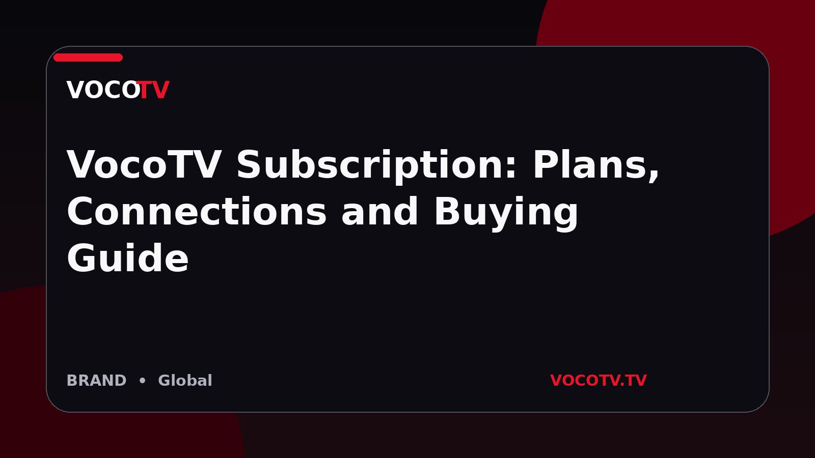 VocoTV Subscription: Plans, Connections and Buying Guide